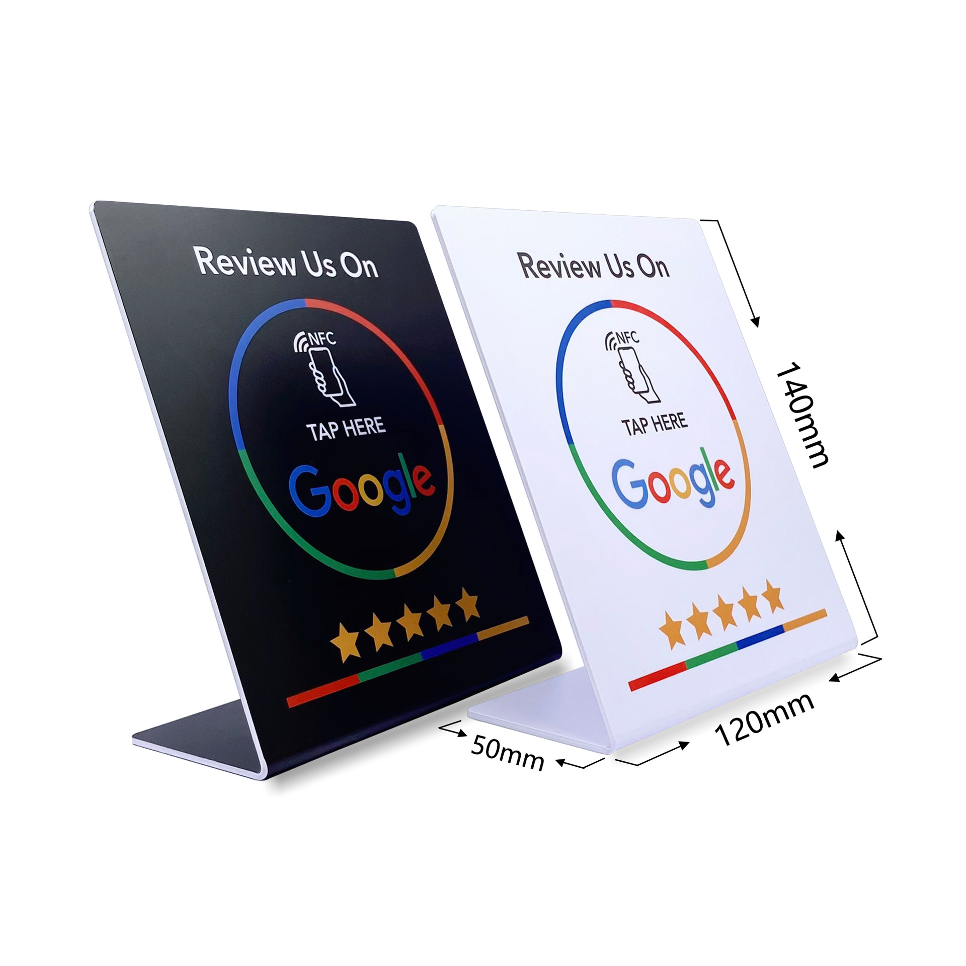 Graded Card Display - 5YOA Google Review Card NFC station