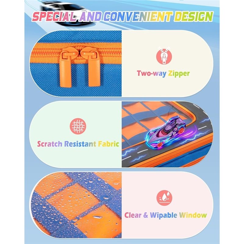 WOWFU- Truck Storage Case With - Hot Wheels Car Monster Trucks ulasan dan harga
