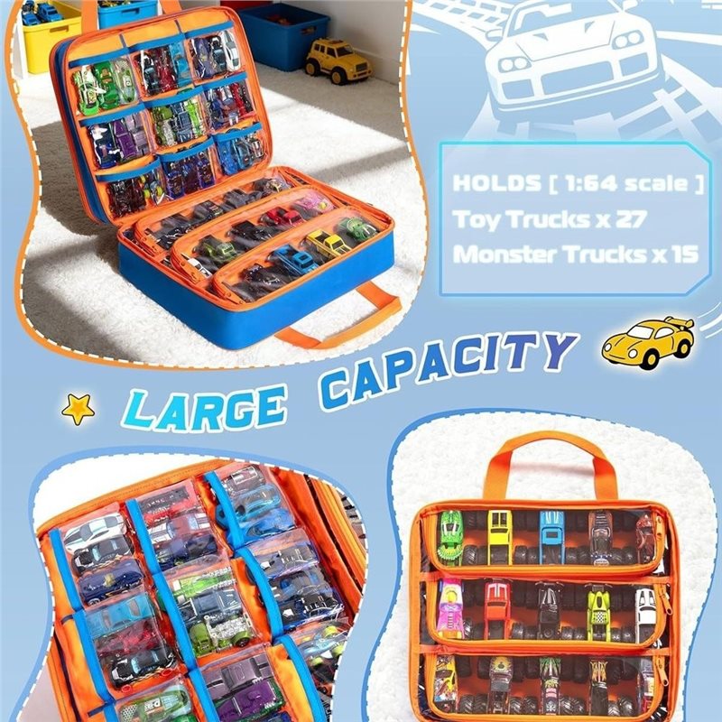WOWFU- Truck Storage Case With - Hot Wheels Car Monster Trucks ulasan dan harga